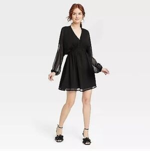 A New Day Women's Balloon Long Sleeve Dress